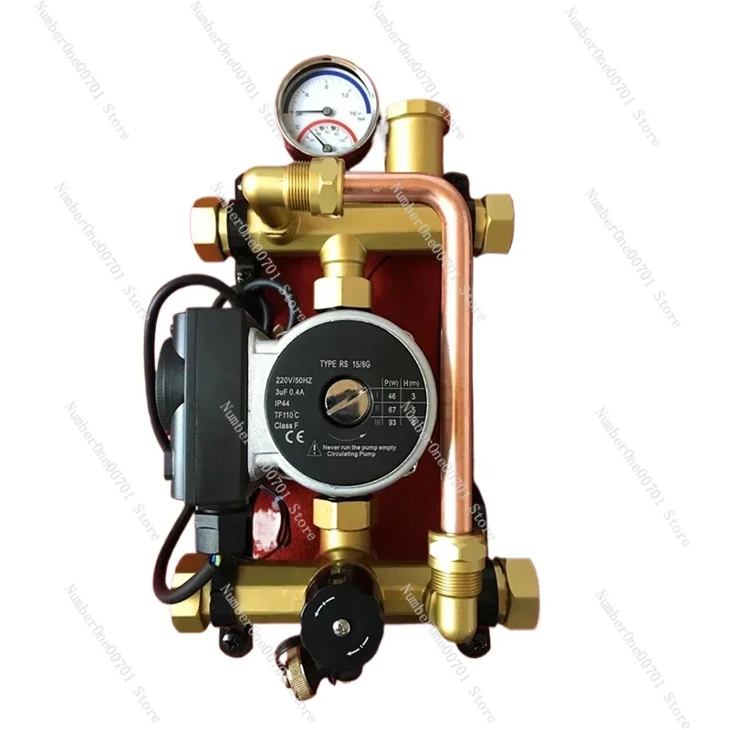 DF-1009 Under Flooring Heating Hot And Cold Water Circulation Pump Underfloor  Manifold System 0-90℃ Heating Device Mixing Valve