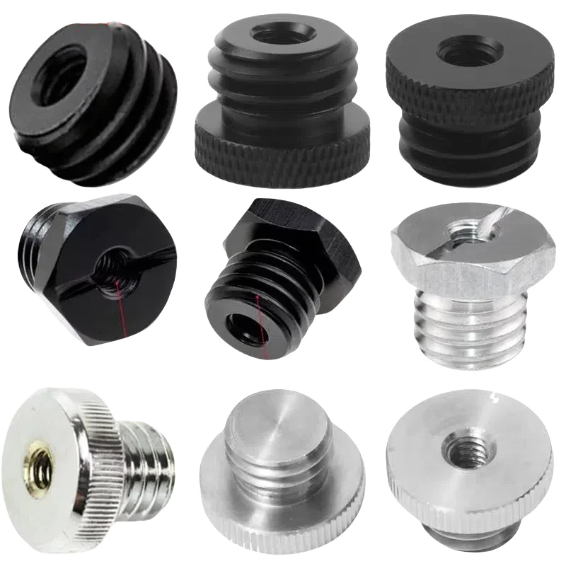 1x Conversion Screw 1/4 to 5/8 inch Coarse Thread Female to Male Camera Mount Adapter for Laser Level Tripod Photography Studio