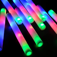 Foam Glow Sticks for Wedding LED Light Up Foam Sticks Colorful Flashing Sticks Birthday Easter Party Supplies Glow in The Dark