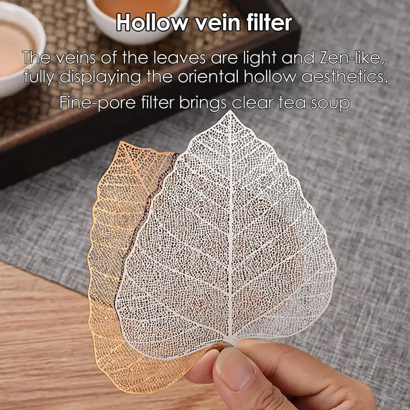 Leaves Shaped Tea Strainer Leaf Tea Filter Maple Bodhi Leakage Kung Fu Tea Infusers Stainless Steel Hollow Out The Leaves Filter