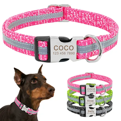 Personalized Reflective Dog Collar PET ARTIST