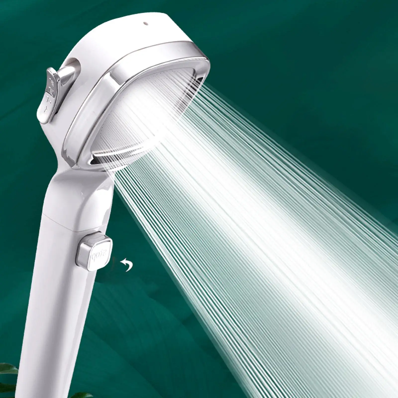 Detachable Four Mode Pressurized Shower Head Water Saving Handheld Spray Powerful Jet for Home Bathing Accessories