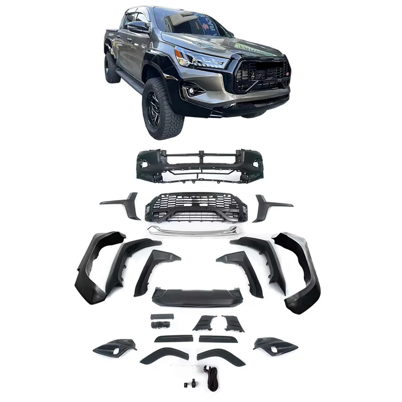 High Performance 4X4 Pickup GR Sport Facelift Body Kit 2016-2019 Upgrade To 2023 Style Exterior Modified Bumper Accessories