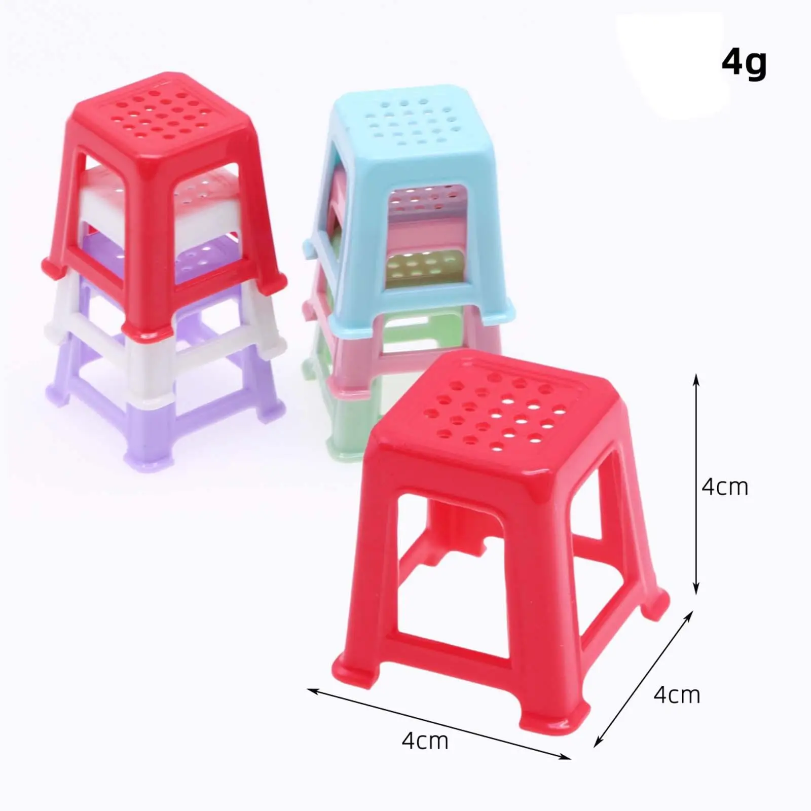 6 Pieces 1/12 Dollhouse Chair Doll House Furniture Miniature Furniture for Dollhouse