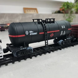 Simulation Electric Train Track Model Supporting China GN70 Black Oil Tank Train Carriage Model Gift Display Boy Toys