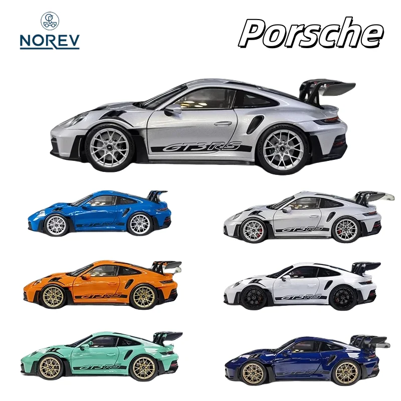 

В наличии 1:18 911 992 GT3 RS 2022, литая под давлением модель автомобиля из сплава, праздничная подарочная игрушка для мальчиков, декоративный предмет для взрослых.