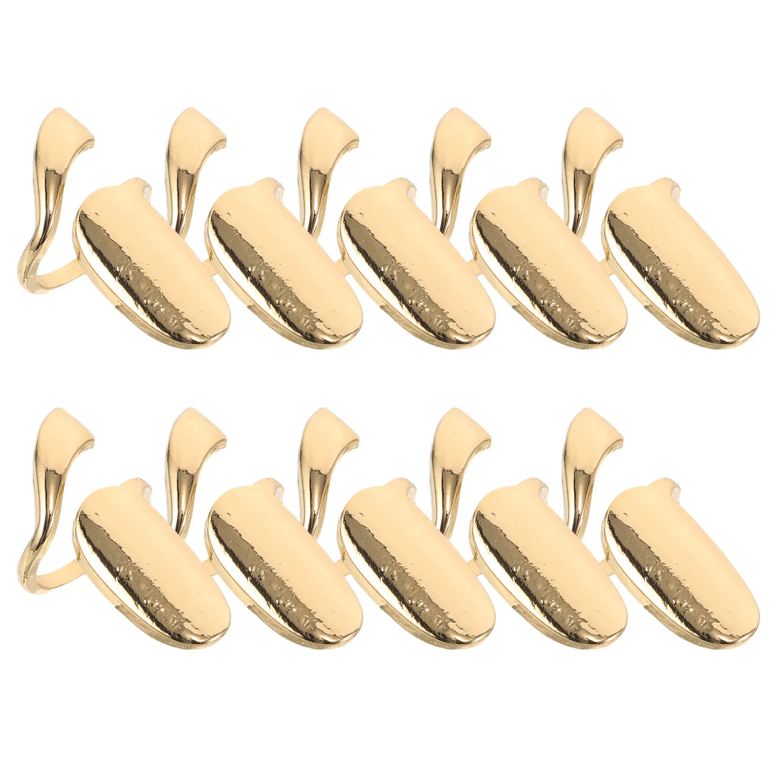 

10 шт. регулируемых защитных колец для ногтей из ретро-сплава, украшения для защиты ногтей, для офиса и дома, декор для ногтей в стиле панк, ювелирные кольца