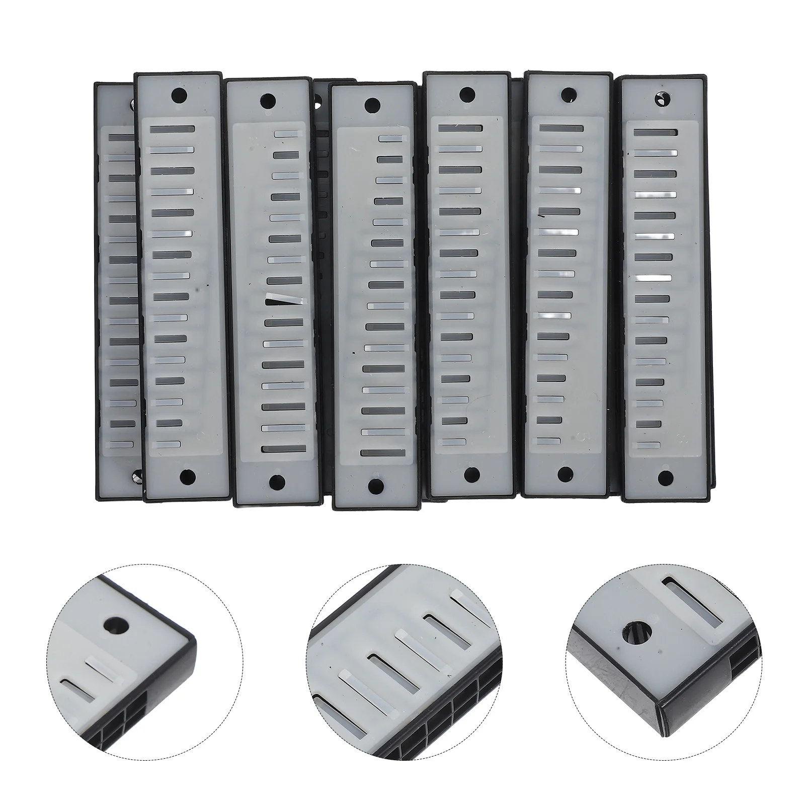 

20Pcs Plastic Harmonicas for DIY Portable Beginners Musical Instruments Educational Music Early Learning Set