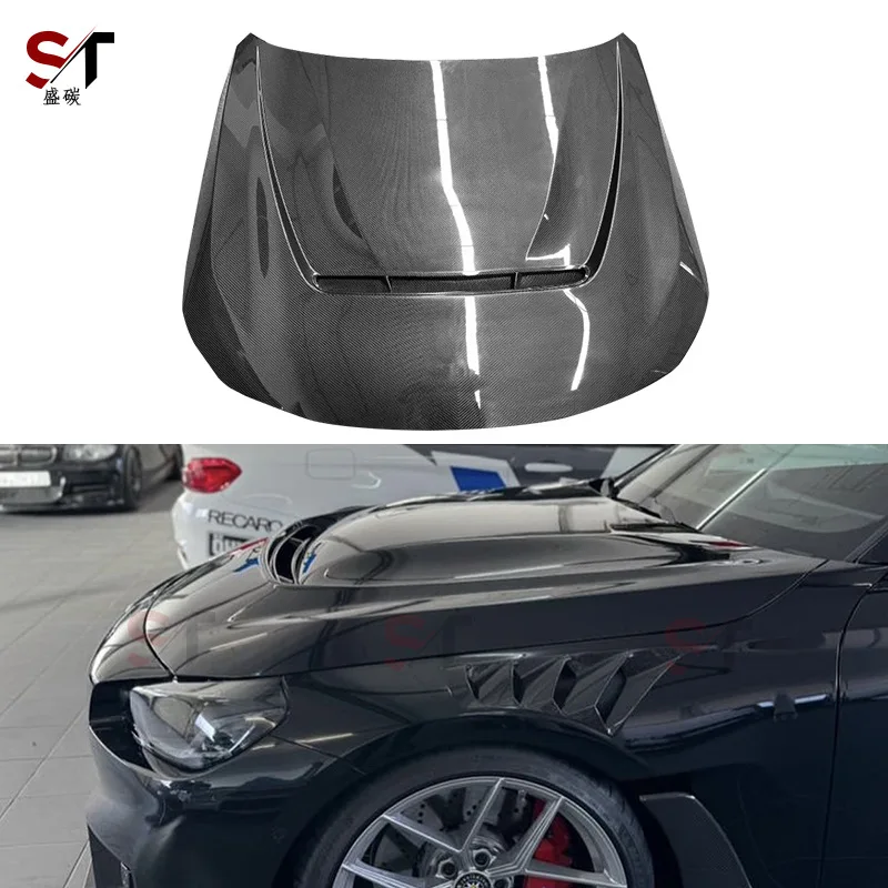 

Подходит для BM M2 G87, сухая крышка из углеродного волокна N, модифицированная передняя крышка автомобиля, объемная крышка