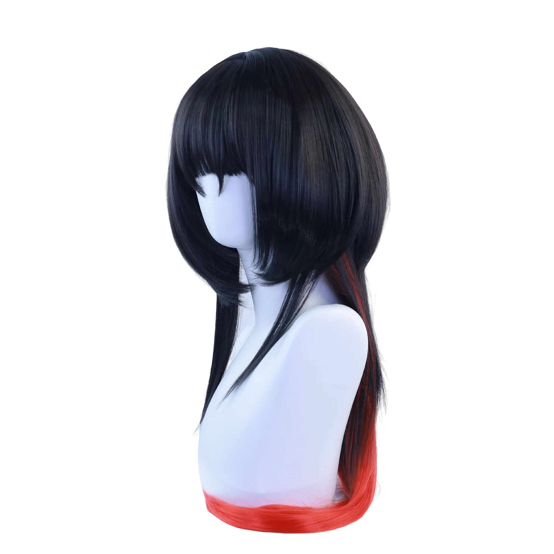 "Absolute Zero Jian Du Wig Double-color Wig With Simulated Scalp Top Game Cosplay Anime Wig"