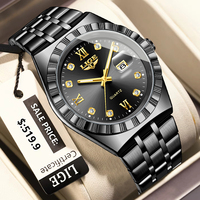 LIGE Original Quartz Man Wristwatch Fashion Luxury Date Waterproof Luminous Stainless Steel Casual Sports Clocks Watches for Men