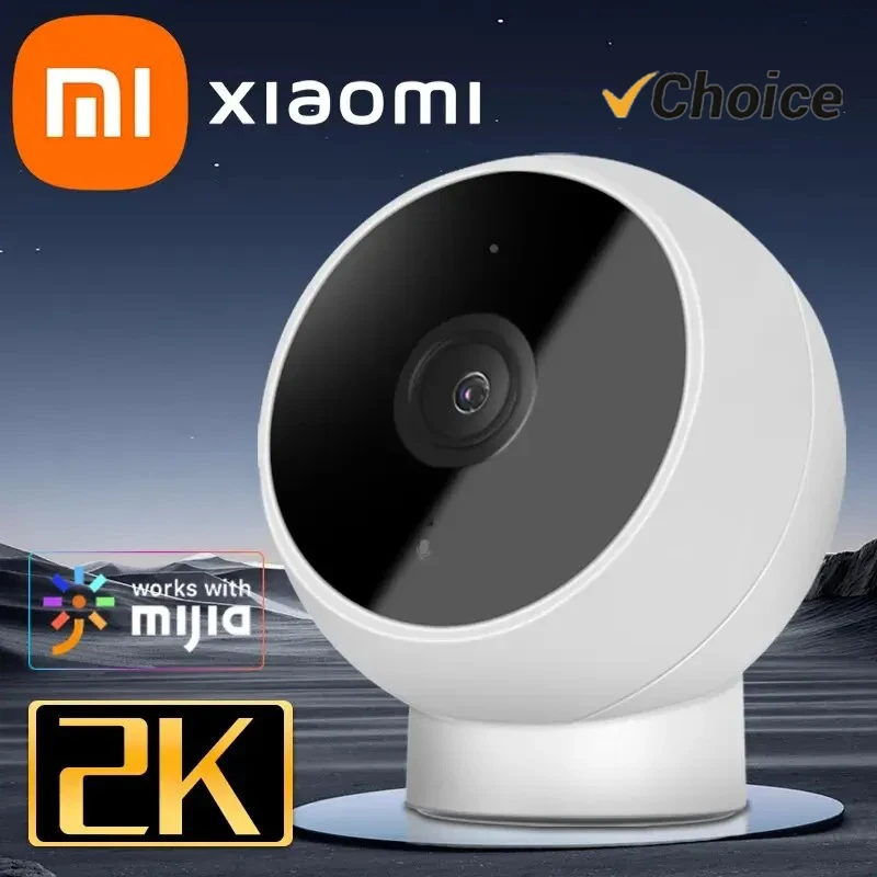 New Xiaomi Mi Camera 2K Magnetic Mount Ultra clear 2K image quality｜ Infrared night vision Two-way voice calls︱Motion detection