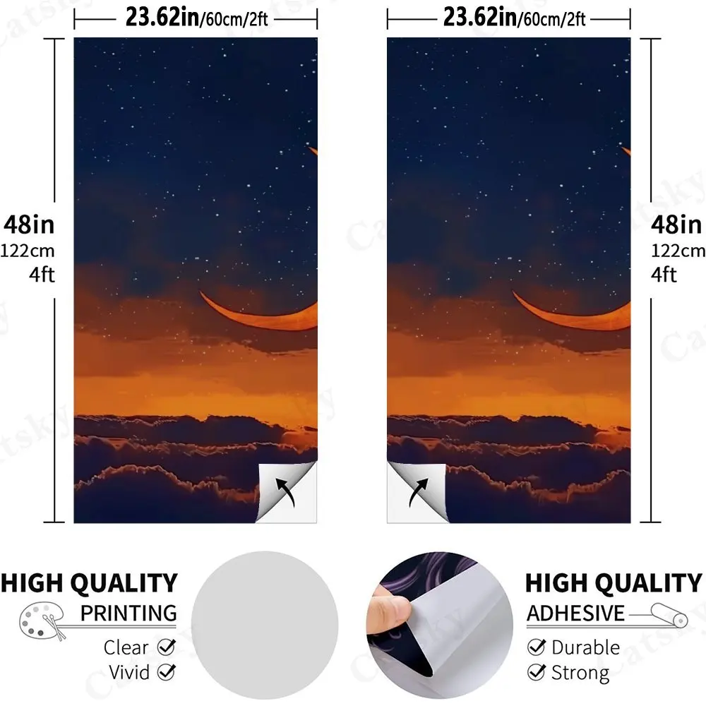 Moonlit Starry Sky   Sandbag Board Sticker.This sandbag board sticker is made from high-quality materials, offering excellent du