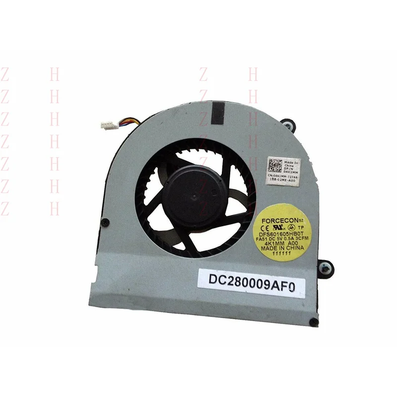 

ZZHH для DELL Alienware M17X R3 охлаждающий вентилятор 04K1MM 4K1MM DFS601605HB0T