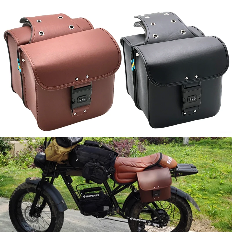 

Luggage Tail Rear Bags For Sportster 883 1200 Honda Yamaha Suzuki Motorcycle SaddleBag Motorbike Side Bags Storage Tool Parts