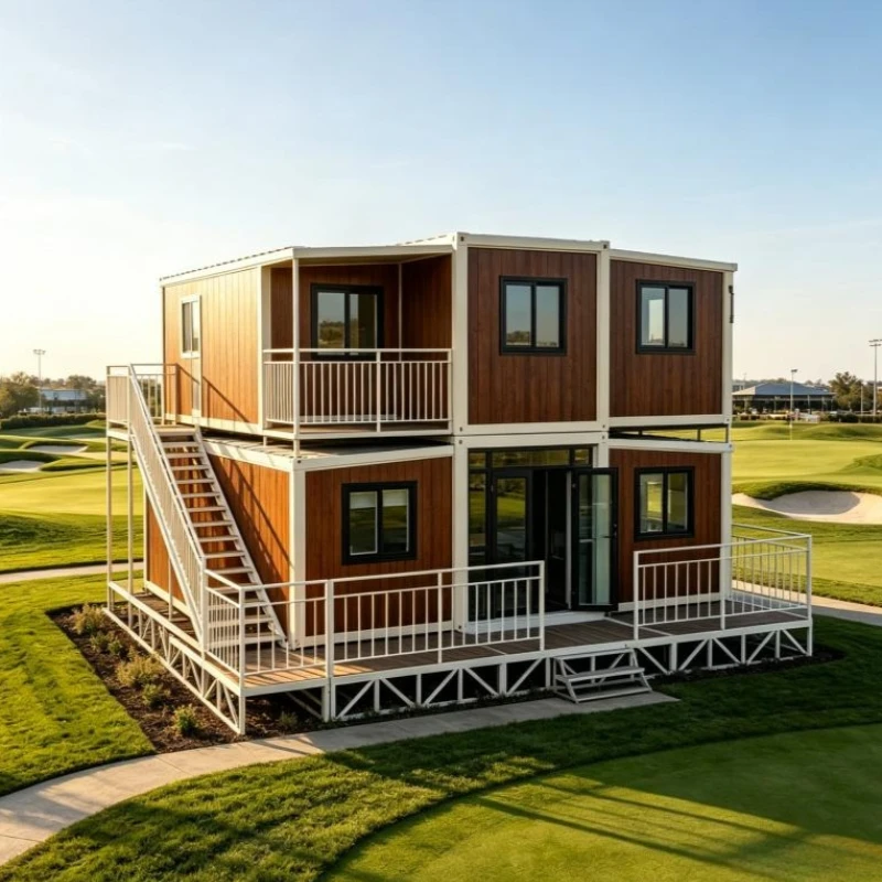 Folding Container Home Prefab Modular Tiny House 4 Bedrooms 2 Bathrooms Laundry Rooftop Deck 2Story