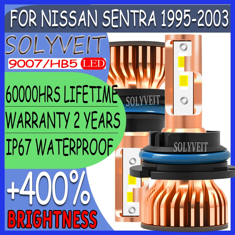 

Enhanced Illumination Quick Setup high low beam Headlight LED For Nissan Sentra 1995 1996 1997 1998 1999 2000 2001 2002 2003