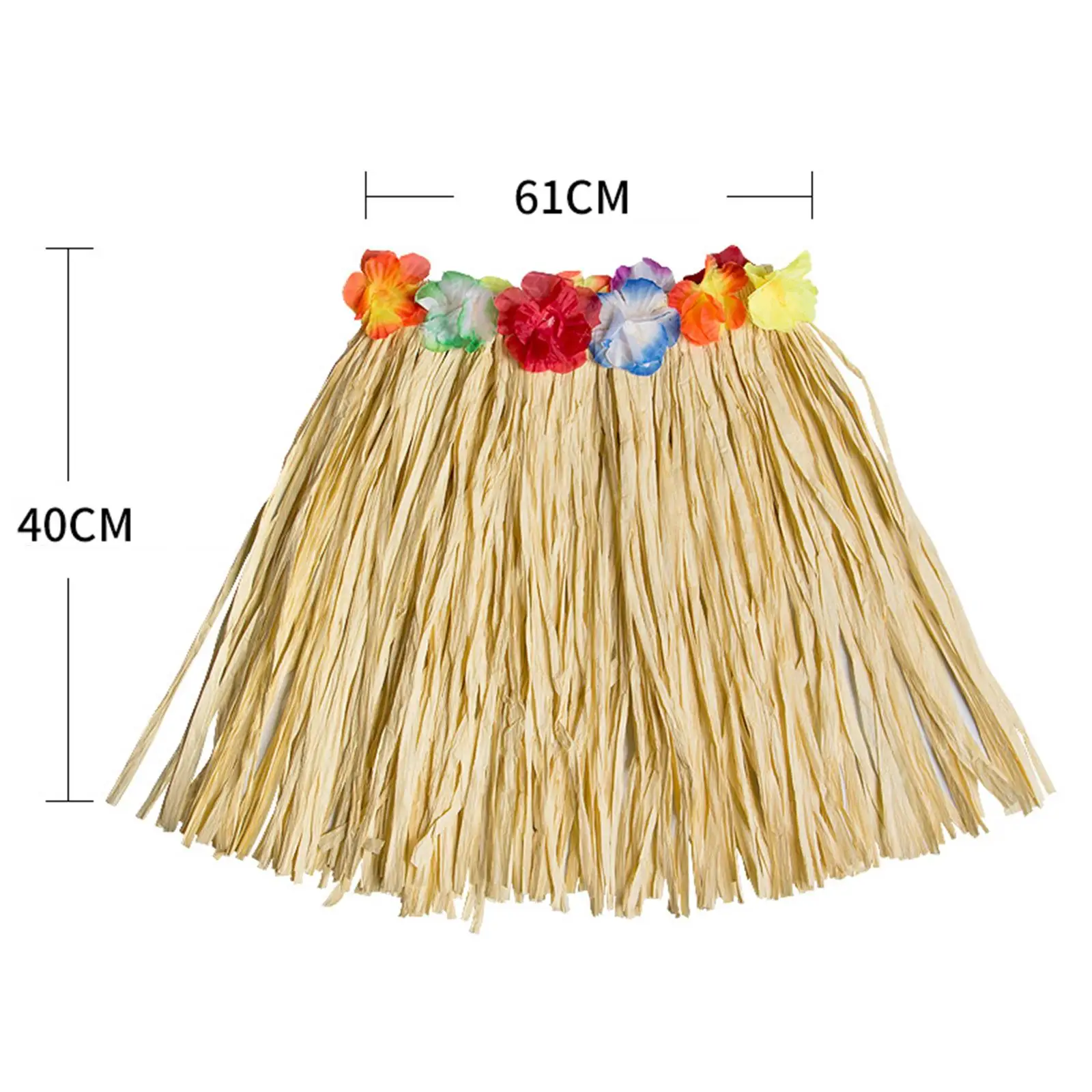 Hawajska spódnica, spódnica z trawy, damski kostium, dodatek, spódnica z rafii na plażę, występy sceniczne, karnawał, upominki na przyjęcia.