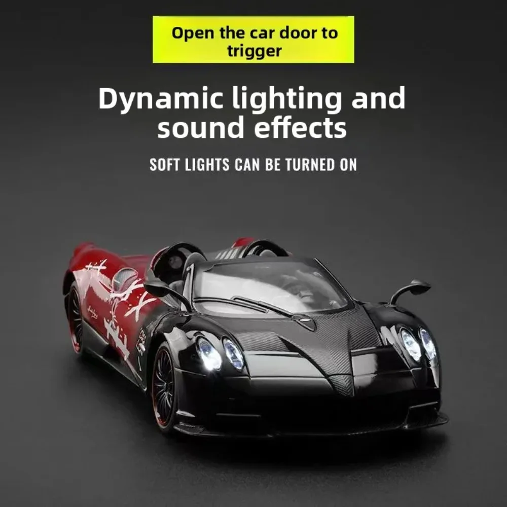 

Модель Huayra Roadster 1:24, коллаборация Need for Speed, со световыми и звуковыми эффектами, коллекционная фигурка, подарок парню ﻿