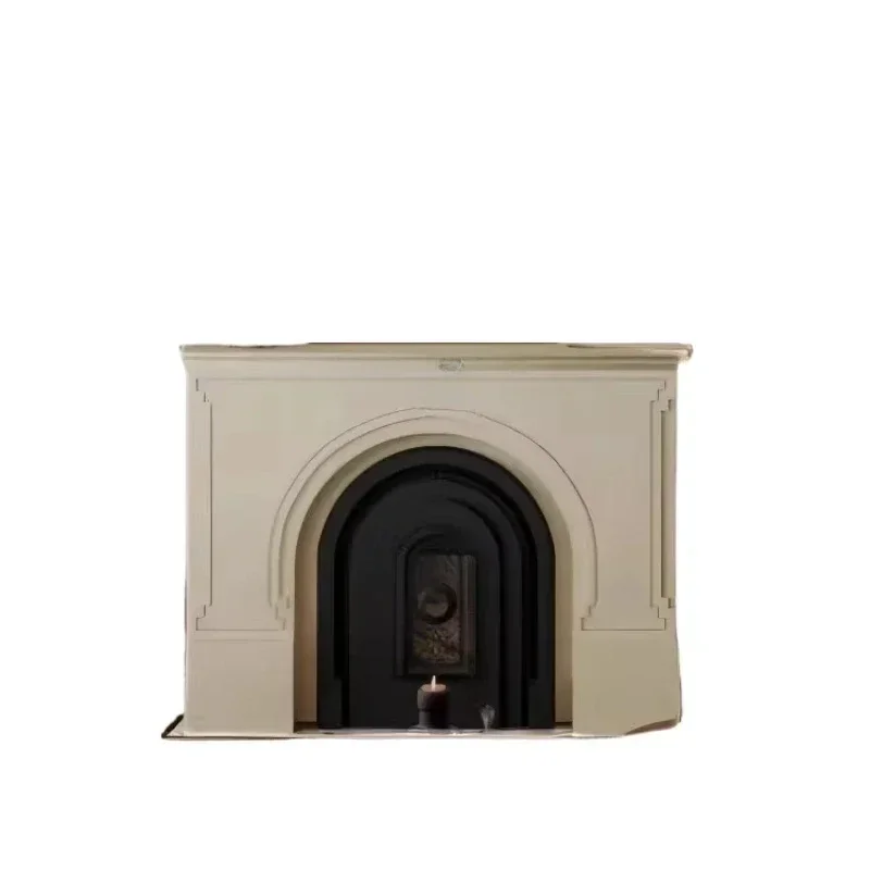 cqySimple solid wood creative fireplace modern complete storage cabinet entrance American sheltered fireplace cabinet