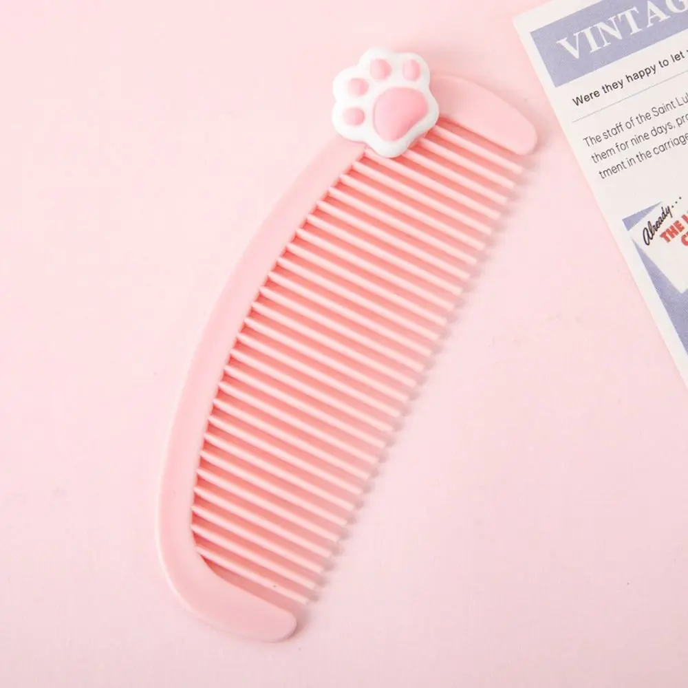 Cute Strawberry Pattern Kids Hairdressing Comb PP Portable Fruit Hair Combs Not Hurt the Head Fine-toothed Comb Kids Adult