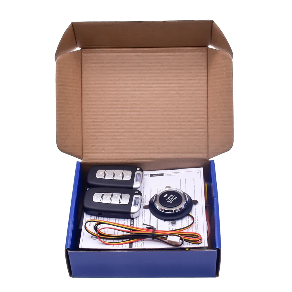 Car Accessories 2022 Auto Electronics DLS-9008 Remote Start PKE Keyless Entry Start Stop Car Alarms With Smart LCD Key