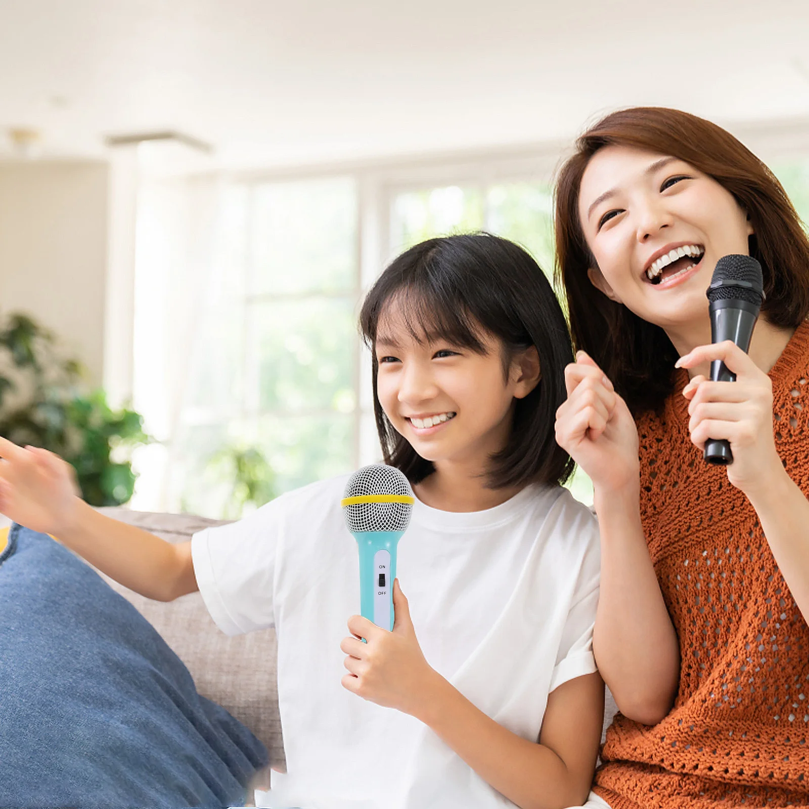 ポータブル子供用マイク早期教育 3.5 ミリメートル増幅マイク歌うためのふり遊びパーティー小道具子供用マイク