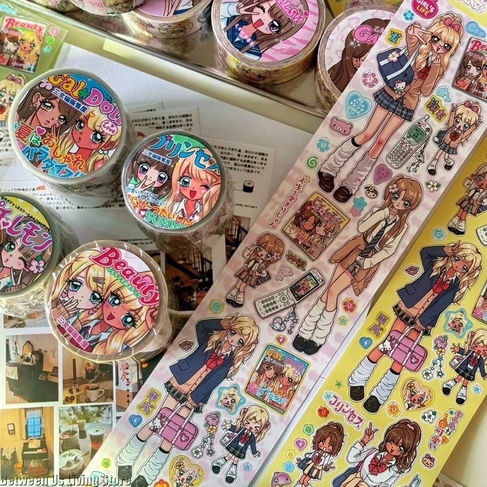 Autocollants Showa Vintage Shibuya Hottie 70cm, pour fournitures artisanales, matériel de Scrapbooking, cadeau pour filles, carnet de notes, bricolage