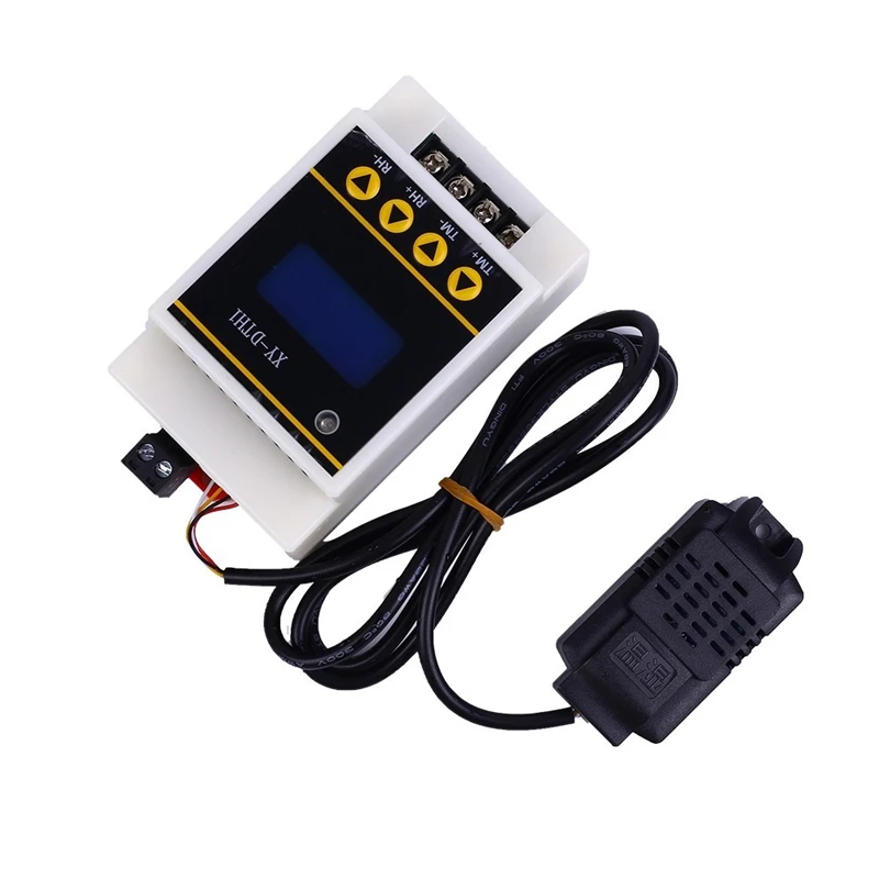 SHT30 Temperature Humidity Controller -20C to 60C 100% RH SHT30 Sensor Module 10A Relay Output for DIN Rail Incubator