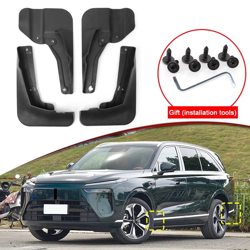 

Car Styling For GWM WEY 07 2024 2025 2026 ABS Car Mud Flaps Splash Guard Mudguards MudFlaps Front Rear Fender Auto Accessories