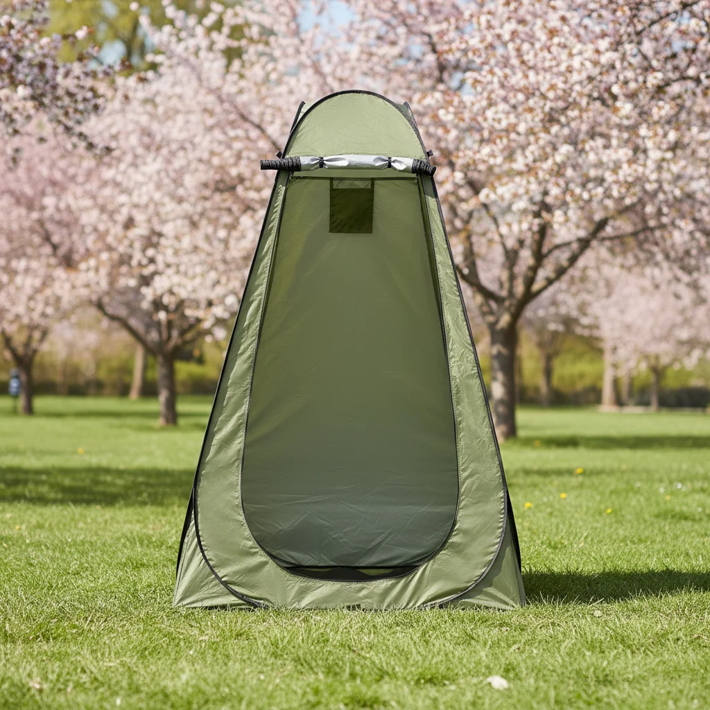 1,2*1,2*1,9m Outdoor-Duschzelt, Faltbares Privatsphären-Zelt, Tragbares Toilettenzelt, Umkleidekabine für Wandern und Picknicks – Detail 2