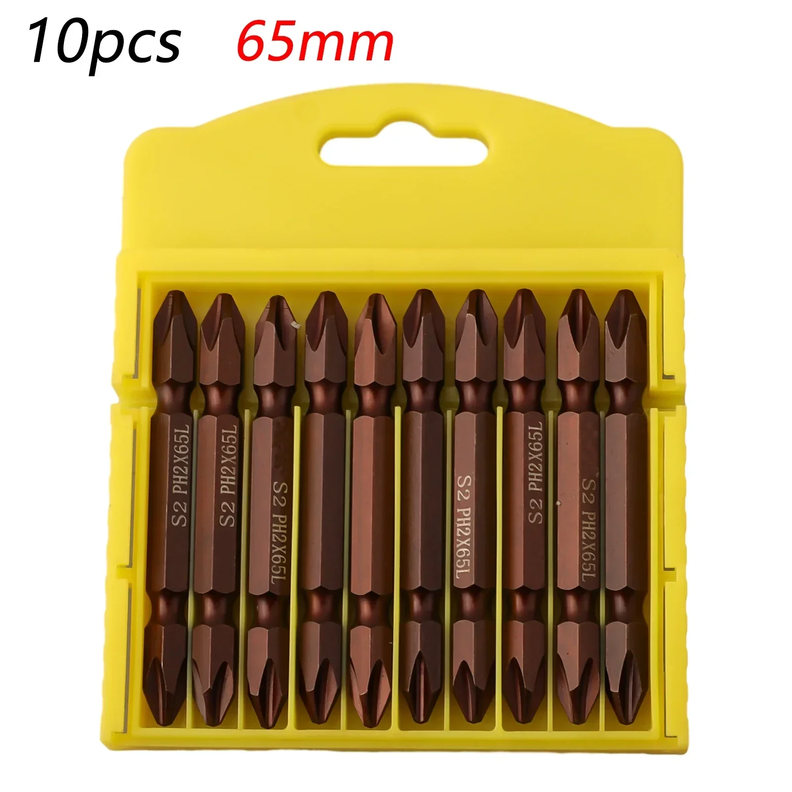 Chave de Fenda Magnética Bit Antiderrapante Impacto Elétrico Cruz Dupla Terminou Chave de Fenda Bits Conjunto Liberação Rápida Haste Sextavada 1pc Ph2