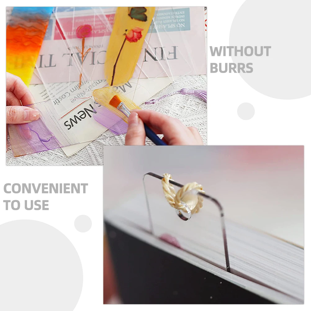 30 قطع الإشارات المرجعية صفحة فارغة علامة شرابات طالب هدية القراءة الإشارات المرجعية الفارغة علامات R om اللون غاسل ديكور