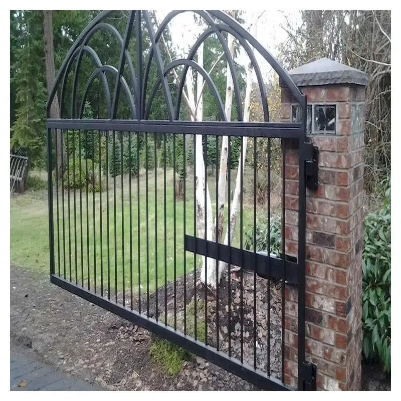 Custom Luxury Wrought Iron Doors Modern Architectural Large Steel Entry Door Suitable For Villa Garden Exterior Home Security