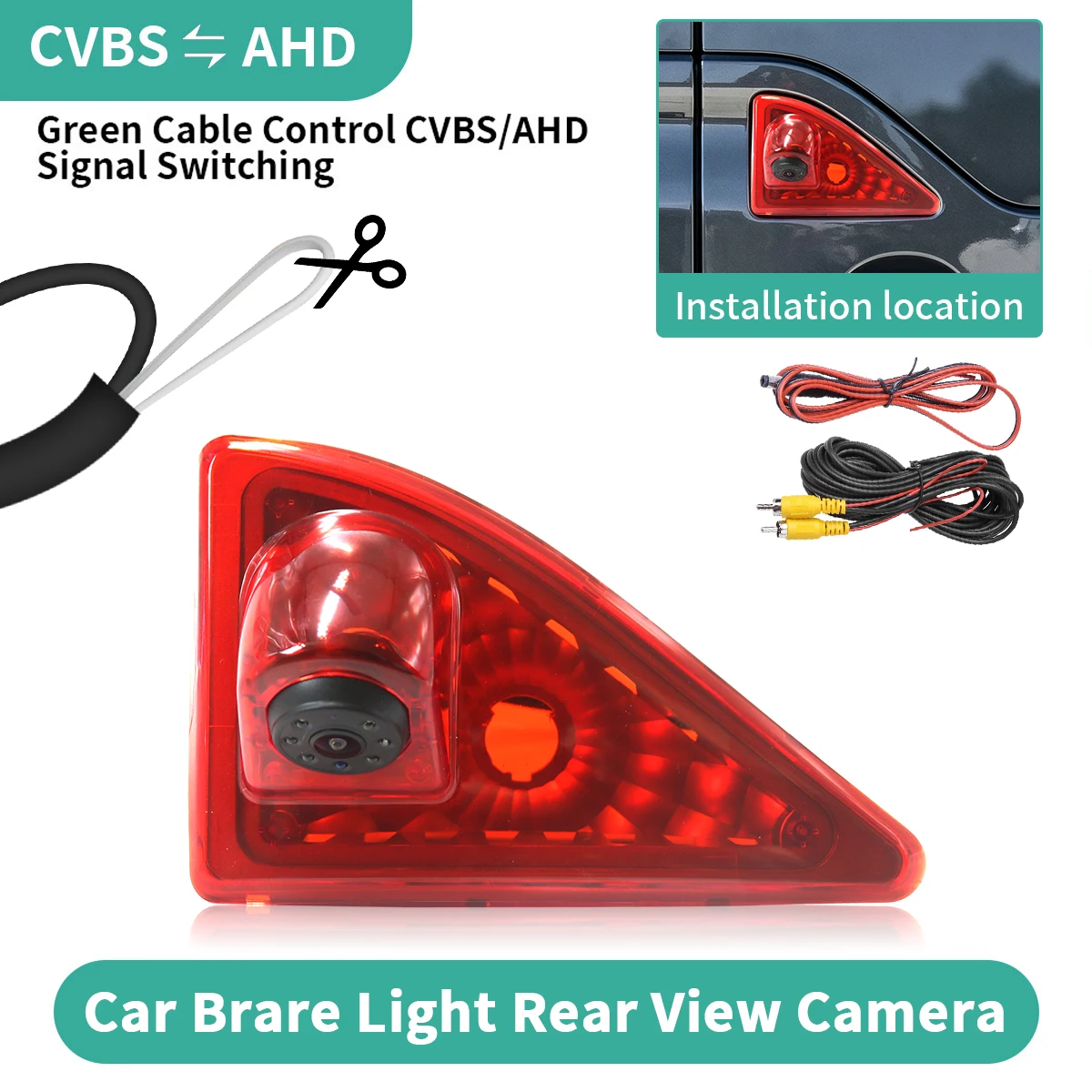 AHD Car Brake Light Rear View Camera Waterproof Night Vision For Renault Master Nissan NV400  Opel Vauxhall Movano Van 2010-2016