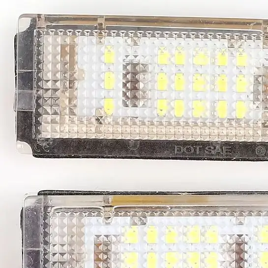 Fit For BMW E46 4D 1998-2003 12V LED Number License Plate Light Lamps White Led CANBUS Car No Error Car License Plate Lights