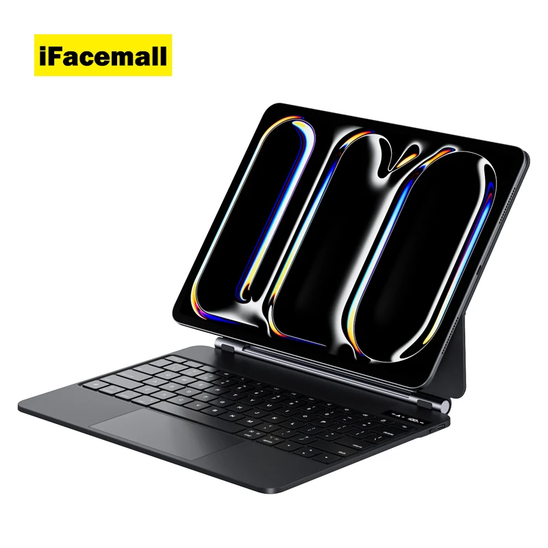حافظة لوحة المفاتيح المغناطيسية IFacemall لجهاز iPad Pro Air 4/5 M3 2025 10.9 Pro 11 مع حافظة كمبيوتر لوحي لاسلكية تعمل باللمس مع حامل قلم رصاص #2