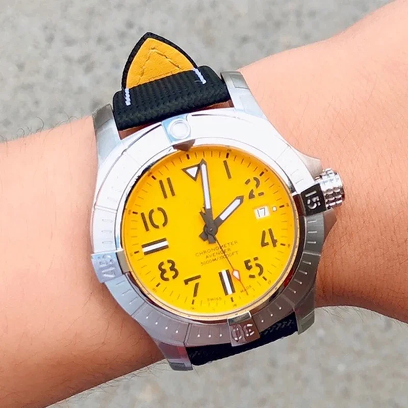 For Breitling Avenger deep dive sea wolf yellow wolf Nylon high quality watch strap super Ocean series bottom belt 22mm