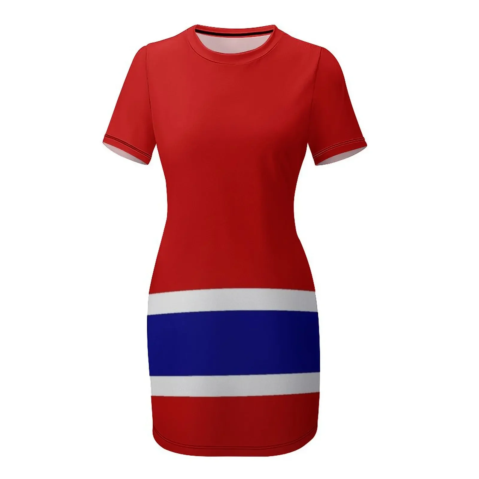 ชุดเดรสแขนสั้น Montreal Home Leggings ชุดราตรี ชุดเดรสยาว ชุดลำลองสำหรับผู้หญิง เสื้อผ้าผู้หญิง ชุดเดรส