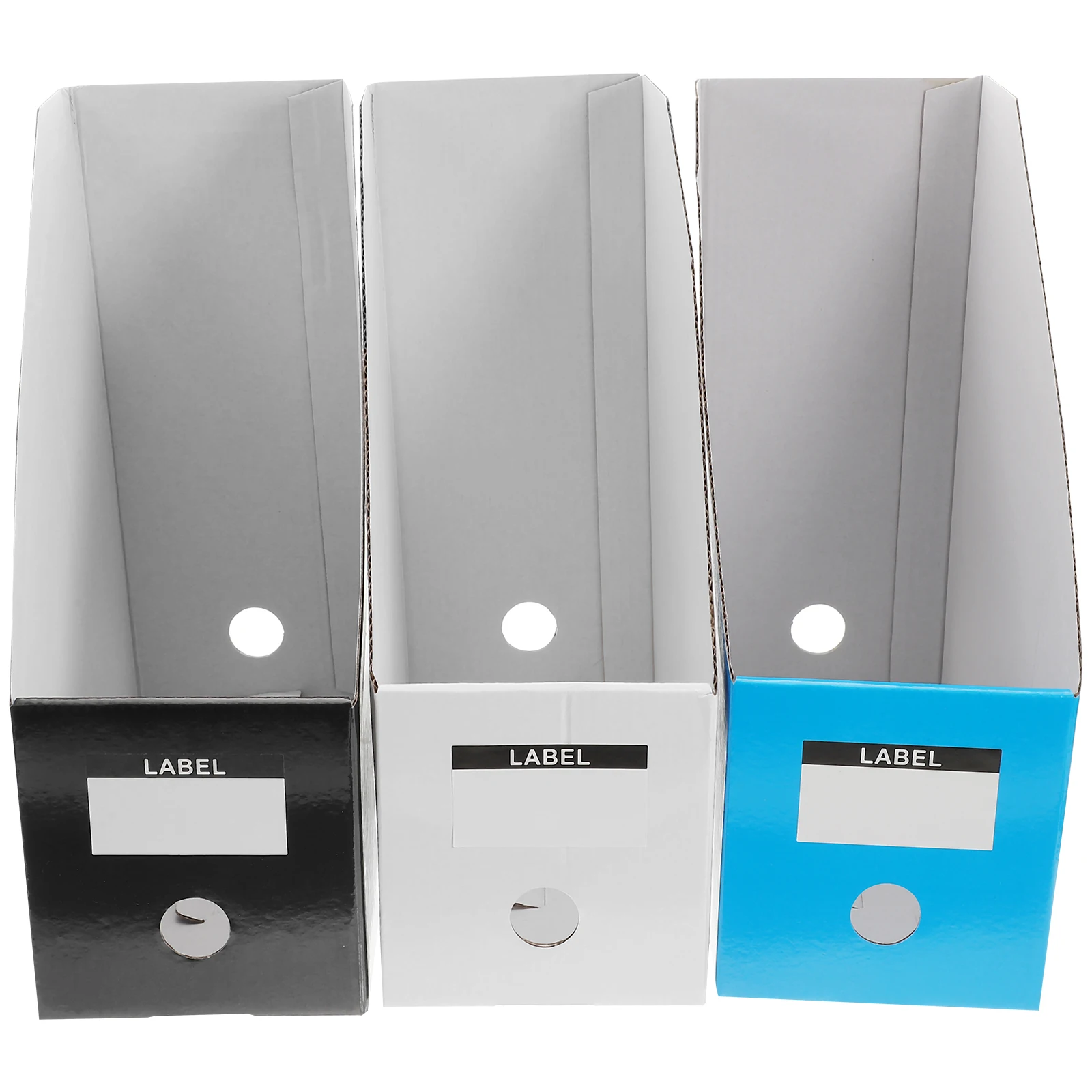 

3 Pcs File Storage Box Work Desk Folder Organizer Desktop for Notebook Rack The Paper Office Racks