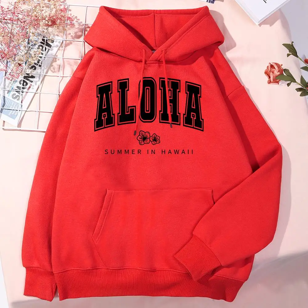 Aloha Summer In Hawaii Male Hoodies  All-Match Comfortable Clothing Fashion Quality Streetwear Vintage Harajuku Hooded For Men