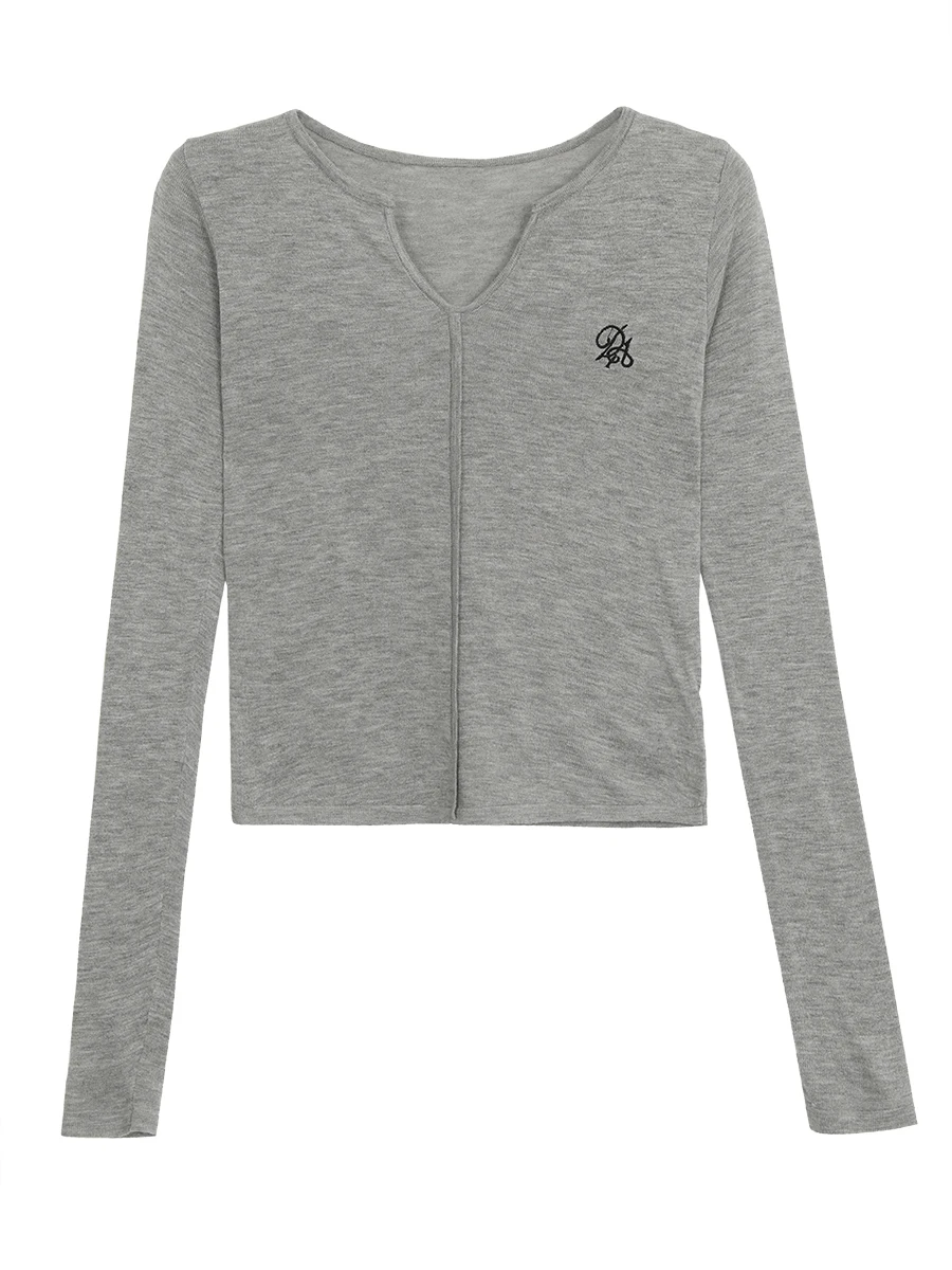 ay Long Sve V-Ne Pullover Damen Lazy Sle Strick irt Herbst Neuankömmling Bequeme Passform Normale Länge Pendeln Fa...