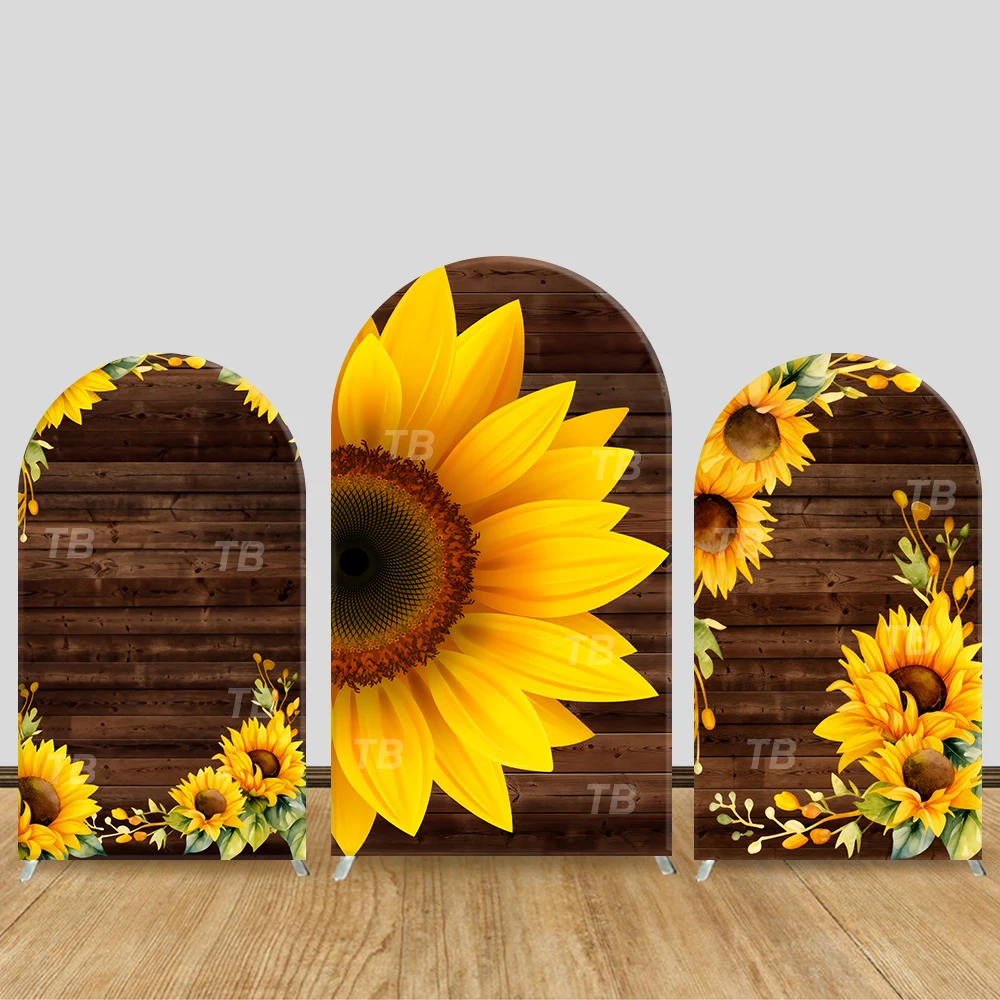 

Sunflower Arch Backdrop Cover Vibrant Theme Decor, Festive Photo Booth Props for Summer Parties & Home Decoration