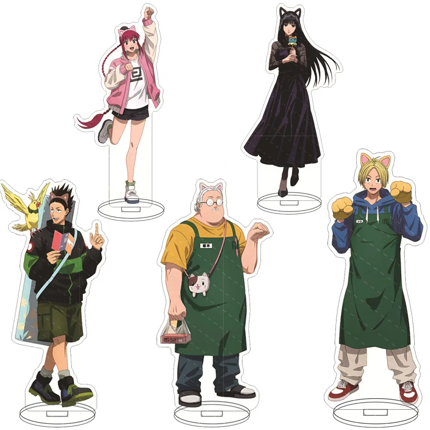 16CM Anime Acryl-Ständer SAKAMOTO DAYS Lu Shaotang Asakura Shin Shishiba Taro Sakamoto Osaragi Cosplay-Figuren Ornamente Geschenke