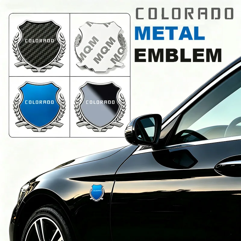 3D Metal Car Body Sticker Rear Trunk Badge For Chevrolet Colorado Emblem Auto Fender Side Window Decals Modified Decoration