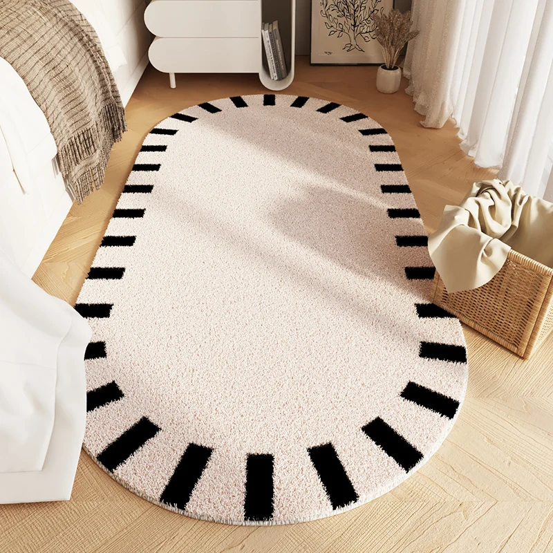 

Light Luxury Bedroom Bedside Plush Carpet Advanced Living Room Decoration Carpets Home Cloakroom Fluffy Soft Thicken Floor Mat