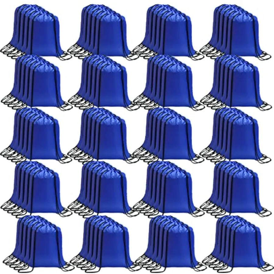 

100 Pcs Drawstring Backpack Bulk Drawstring Bags Cinch Sack for Gym Yoga Shopping Sports Hiking or Gifts for Women and Men