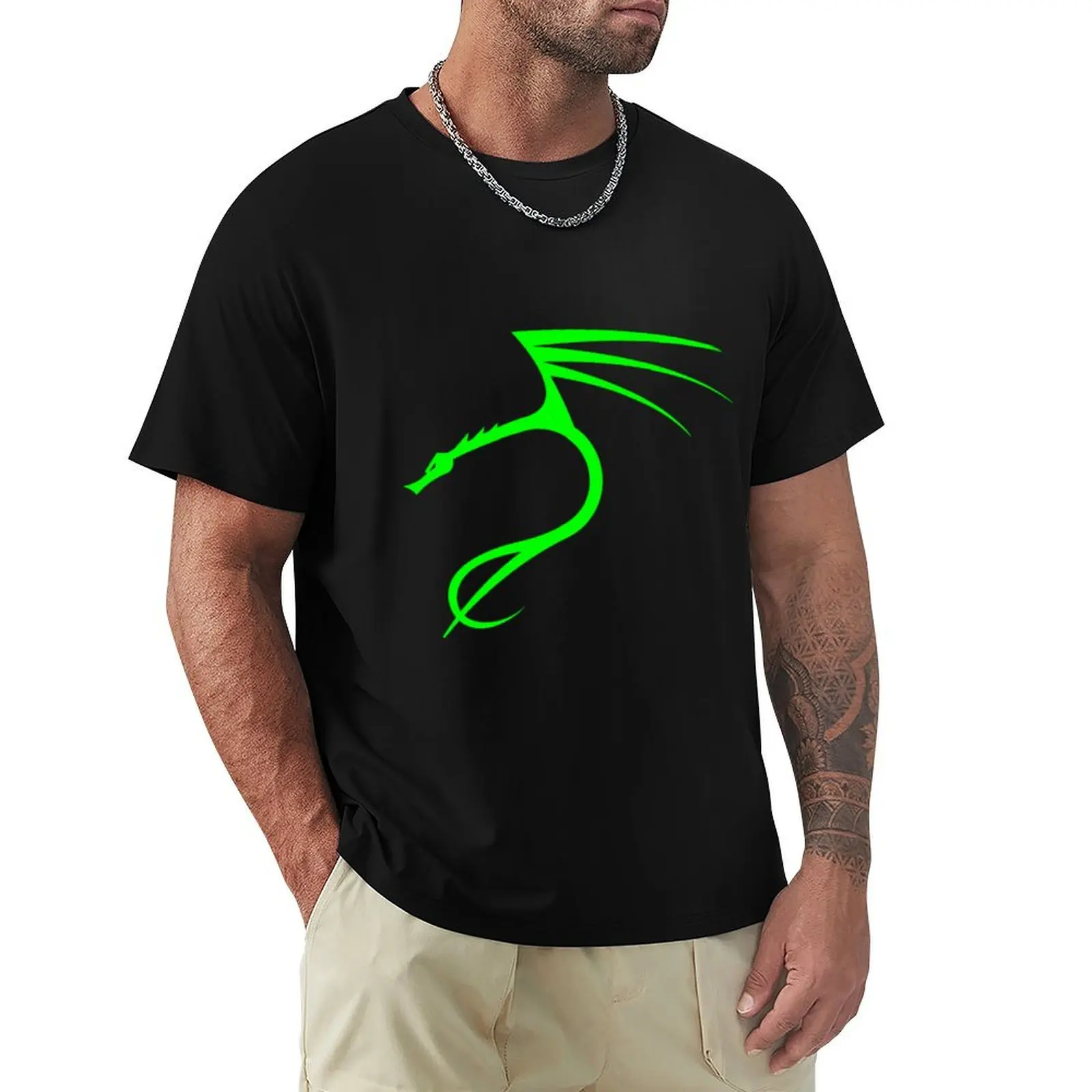 Kali linux Green T-Shirt Creative Graphic Tee Shirt