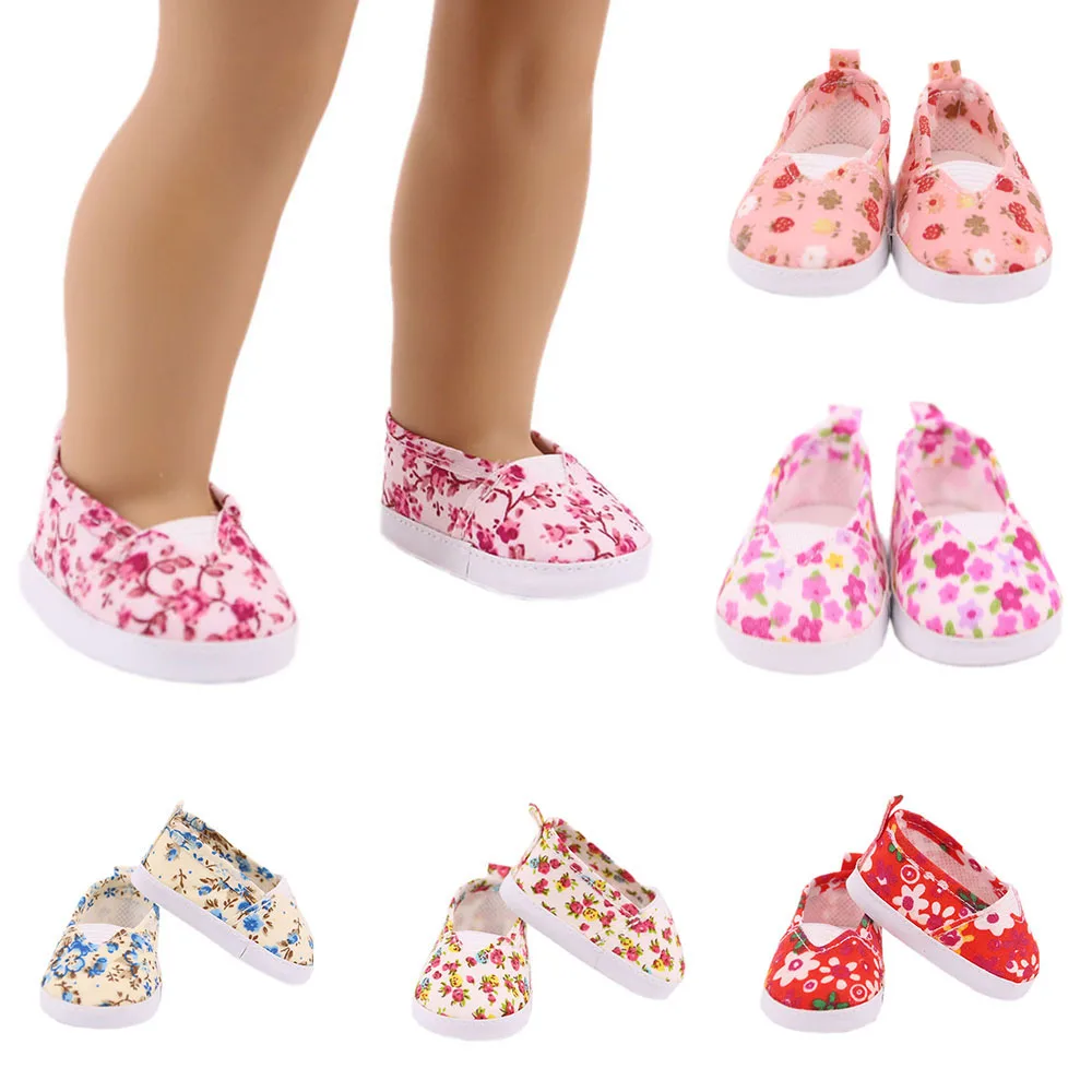 

7CM length Doll Shoes Suit for 43CM New Born Baby Doll & 18 Inch American Doll Kid's Toy Russia Doll Accessories