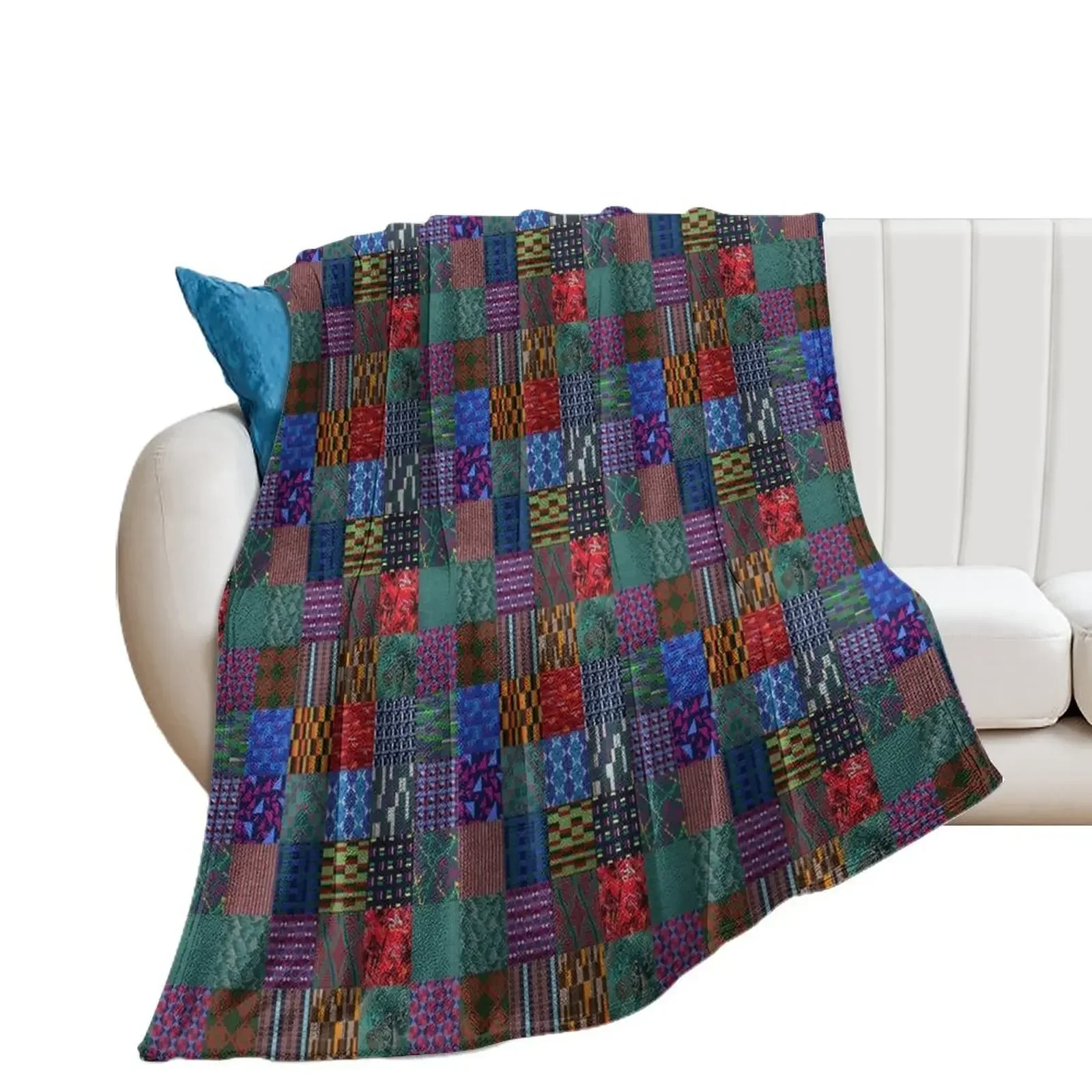 

Patchwork London transport fabric montage Throw Blanket Custom Plaid on the sofa Beach Blankets For Sofas Blankets